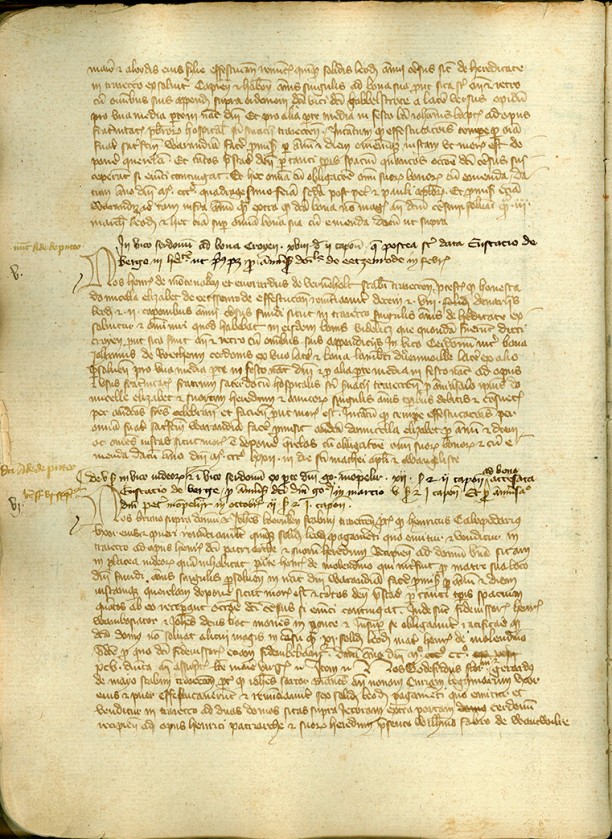 Jodenstraat of ‘platea judaeorum’ in Maastricht voor het eerst genoemd in een schepenbrief-akte uit 1295.