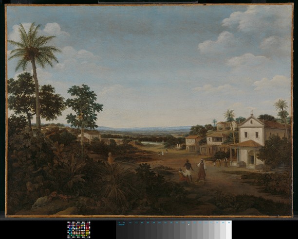 Landschap in Brazilië Frans Jansz. Post (1644-1680).