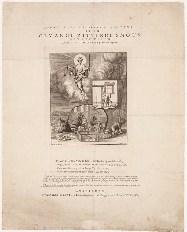 Gevange zittende Smous, 1737 A. Van Buysen.